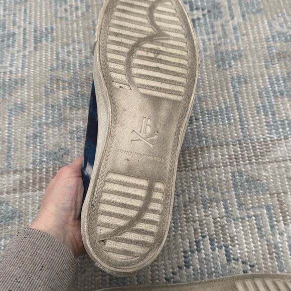 John Varvatos Men's Vulcanized Tie-dye Printed Sneakers In Vapor Grey size 9.5 - Picture 8 of 10